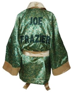 Movie Worn Joe Frazier Trunks, Robe, & Shoes from the film “Ali” with Will Smith