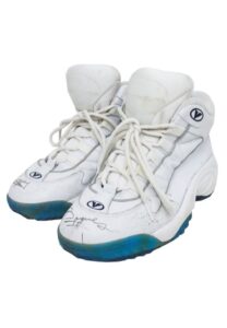 Muggsy Bogues Game-Used & Autographed Sneakers