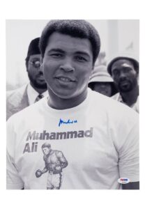 Muhammad Ali Autographed 11″x14″ Photo