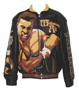 Muhammad Ali Autographed One-of-a-Kind Leather Jacket From Ali Charity Event Fight Night VI 2000