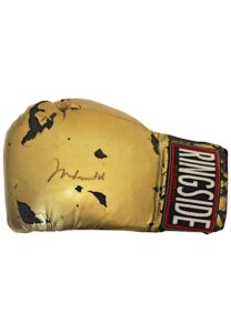 Muhammad Ali Autographed “Ringside” Single Boxing Glove