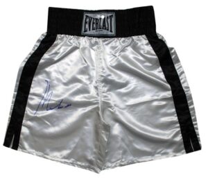 Muhammad Ali Autographed White Boxing Trunks