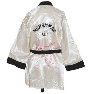 Muhammad Ali Signed and Inscribed Training-Worn Robe