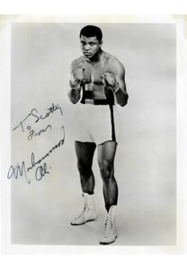 Muhammad Ali Single-Signed 8×10 Black & White Photo