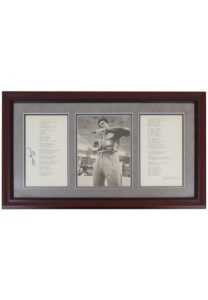 Muhammad Ali Single-Signed Framed “The Peoples Champ” Poem Display