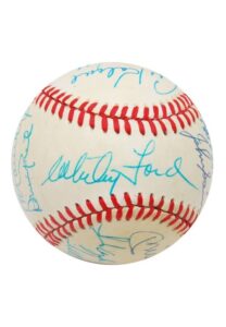 Multi-Signed Baseball with 15 Hall of Famers