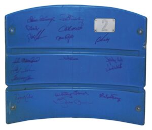 Multi-Signed “Pitchers” Authentic Yankee Stadium Seat-back