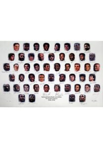 NBA’s 50 Greatest Players Multi-Signed LE Lithograph