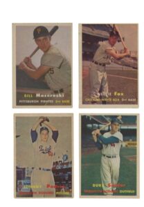 Near Complete 1957 Topps Baseball Card Set