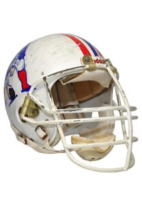 New England Patriots Game-Used Helmets — 1988-89 Bruce Armstrong & 1990-91 Irving Fryar Autographed