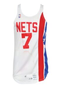 New Jersey Nets Game-Used Home Jerseys – 1988 Kevin Williams & Early 1980s Team-Issued #35