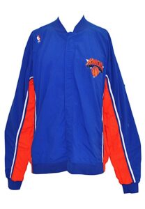 New York Knicks Player-Worn Warm-Up Jacket & 2 Pairs Of Pants Attributed To Patrick Ewing