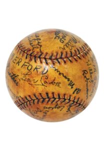 New York Teams Reunion Multi-Signed Baseball