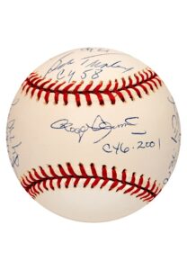 New York Yankees Cy Young Award Winners Multi-Signed OML Baseball Including Clemens & Whitey Ford