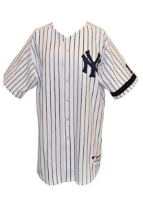 New York Yankees Game-Issued Home Jerseys – Jorge Posada & Yogi Berra