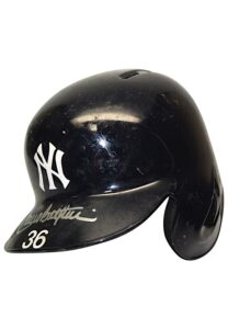 New York Yankees Game-Used & Autgraphed Batting Helmets — Carlos Beltran, Mark Teixeira, Jacoby Ellsbury & Brian McCann