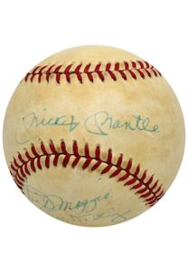 New York Yankees Multi-Signed Old Timers Day Baseball