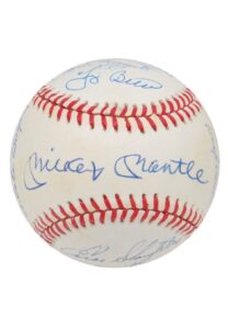 New York Yankees Reunion Multi-Signed Baseball