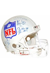 NFL 10,000 Yard Rushers Multi-Signed Replica Helmet Including Sanders, Dickerson, Harris & Many More