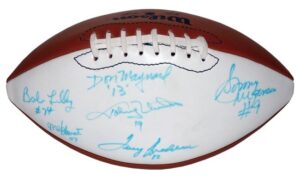 NFL Stars Autographed Football