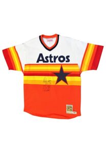 Nolan Ryan Houston Astros Autographed Home Mitchell & Ness Jersey