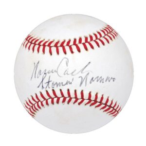 Norm Cash Single-Signed Baseball Inscribed “Stormin Norman”