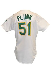 Oakland A’s Game-Used Jersey – Brad Rigby, Shawn Hillegas & Eric Plunk