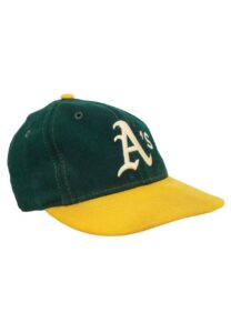 Oakland Athletics Game-Used & Autographed Cap Attributed to Chris Codiroli