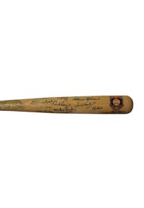 Official Cooperstown Bat Multi-Signed By 40 HOFers Including Appling, Williams, Wynn, McCovey & Many Others