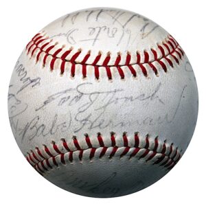 Old Timers Day Autographed Baseball