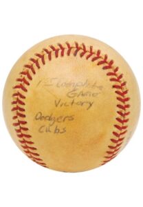 Orel Hershiser Los Angeles Dodgers Milestone Game-Used Baseballs