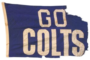 Original Baltimore Colts Flag that Hung at Memorial Stadium