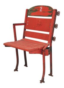 Original Boston Garden Seat Autographed by Larry Bird