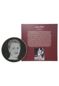 Original Larry Bird Hall of Fame Medallion & Plaque