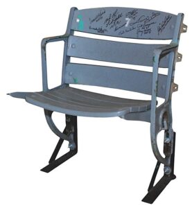 Original Memorial Stadium Single Seat Signed by Baltimore Sports Greats