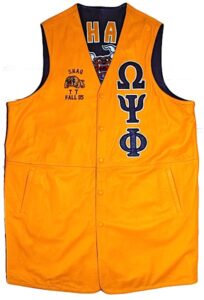 Original Shaquille O’Neal Worn Reversible Leather Fraternity Bikers Vest