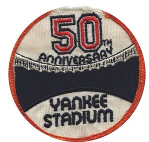 Original Yankee Stadium 50th Anniversary Patch