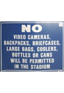 Original Yankee Stadium Metal Sign