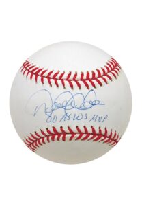 Pair of Derek Jeter Single-Signed Baseballs with Special Inscriptions