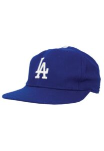 Pair of Mid 1980’s Orel Hershiser LA Dodgers Game-Used Caps