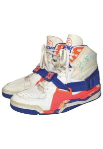 Patrick Ewing New York Knicks Game-Used & Autographed Sneakers