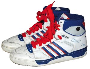 Patrick Ewing NY Knicks Game-Used & Autographed Sneakers