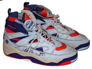 Patrick Ewing NY Knicks Game-Used & Autographed Sneakers