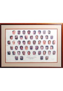 Paul Arizin’s Personal NBA’s 50 Greatest Players Signed Lithograph