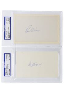 Paul & Lloyd Waner Autographed Cuts