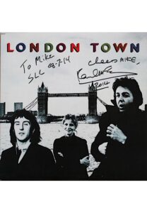 Paul McCartney Single-Signed & Inscribed “London Town” Album