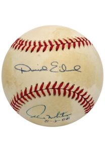 Paul Molitor, Bob Ojeda & Dave Eiland Multi-Signed & Inscribed Baseball