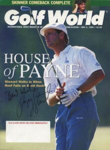 Payne Stewart Autographed Golf World Magazine