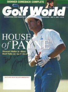 Payne Stewart Autographed Golf World Magazine