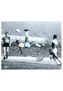 Pelé Santos FC Signed Photo